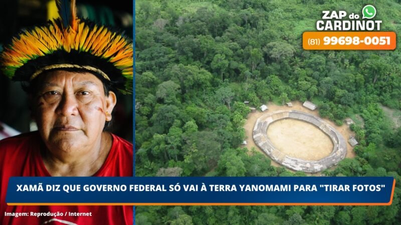 Xamã diz que Governo Federal só vai à terra Yanomami para tirar fotos