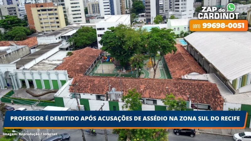 Professor é demitido após acusações de assédio na zona sul do Recife