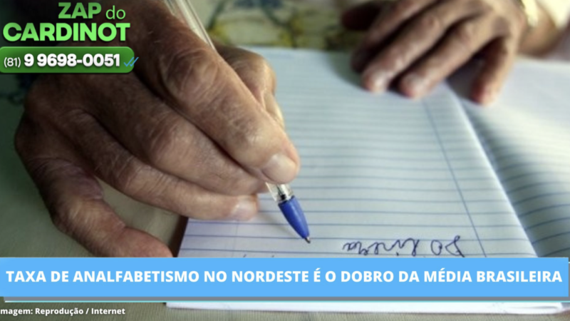 Taxa de analfabetismo no Nordeste é o dobro da média brasileira