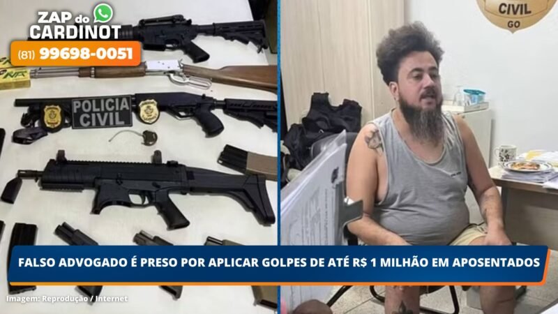 Falso advogado é preso por aplicar golpes de até R$ 1 milhão em aposentados