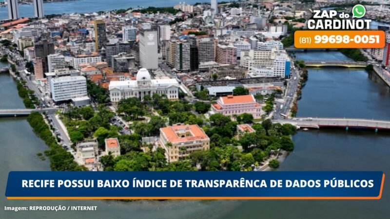 Recife possui baixo índice de transparência de dados públicos