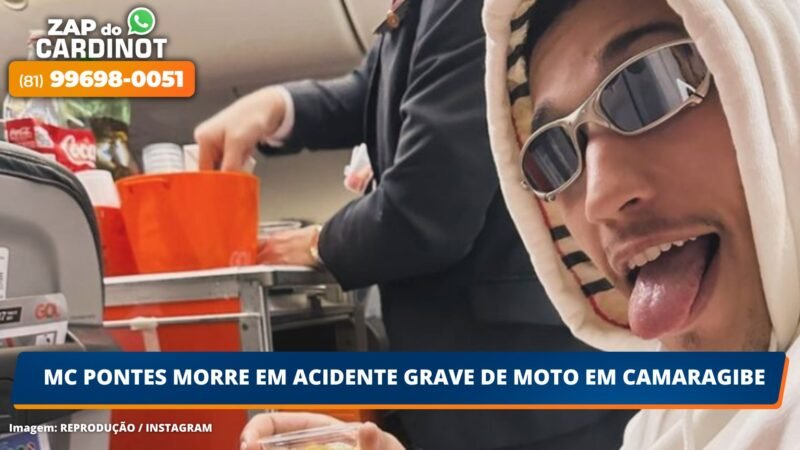 MC Pontes morre em acidente grave de moto em Camaragibe