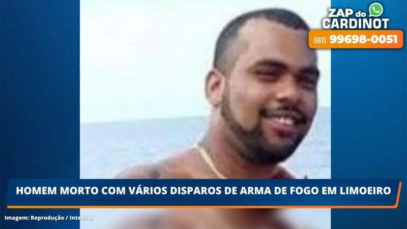 Homem morto com vários disparos de arma de fogo em Limoeiro/PE