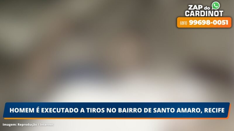 Homem é executado a tiros no bairro de Santo Amaro, Recife