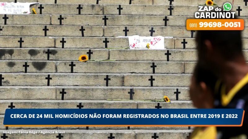 Cerca de 24 mil homicídios não foram registrados no Brasil entre 2019 e 2022, diz estudo