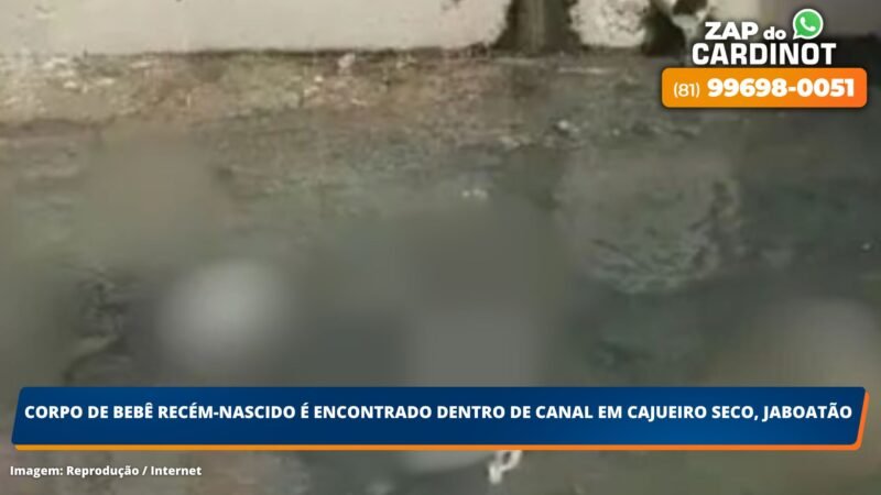 Corpo de recém-nascido é encontrado dentro de canal em Cajueiro Seco, Jaboatão dos Guararapes