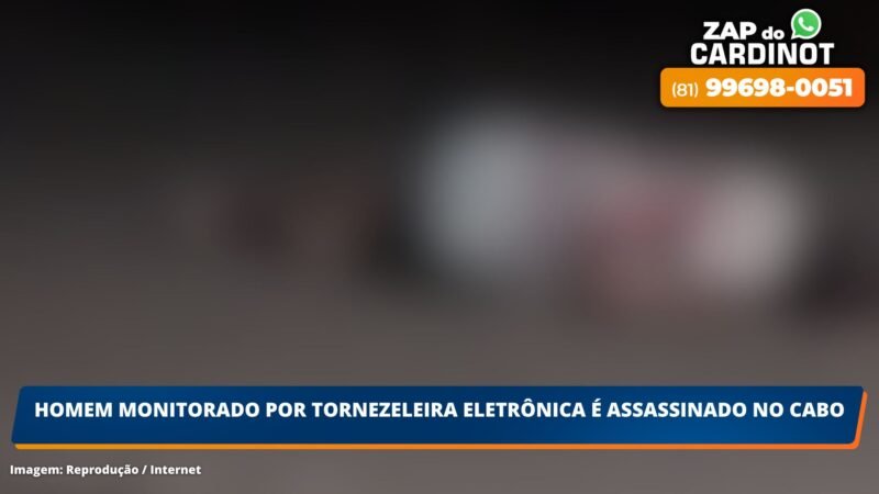 Homem monitorado por tornozeleira eletrônica é assassinado no Cabo de Santo Agostinho