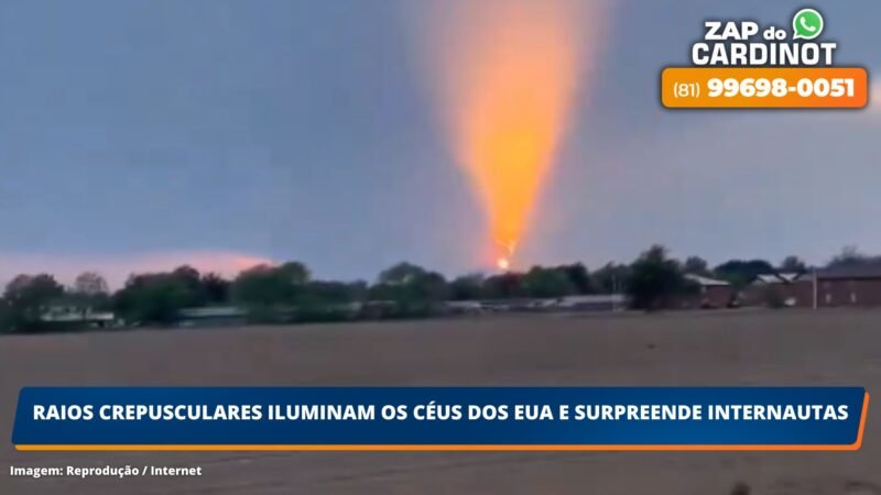 VÍDEO: Raios crepusculares iluminam os céus dos EUA e surpreendem internautas