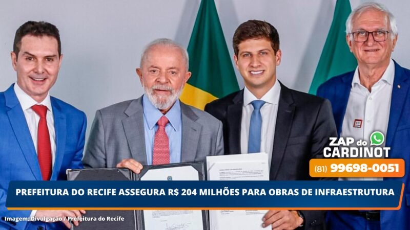 Prefeitura do Recife assegura R$ 204 milhões para obras de Infraestrutura