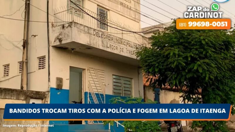 Bandidos trocam tiros com a polícia e fogem em Lagoa de Itaenga, PE