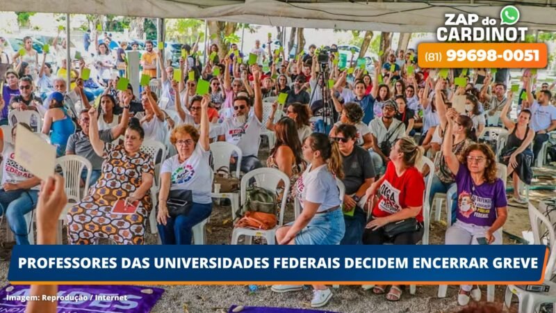 Professores das universidades federais decidem encerrar greve