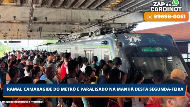 Ramal Camaragibe do metrô é paralisado nesta segunda-feira após queda de energia