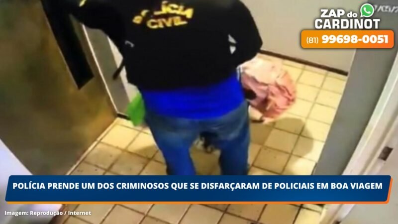 Polícia prende um dos criminosos que se disfarçaram de policiais em Boa Viagem