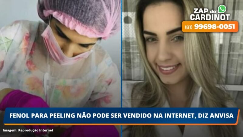 Fenol para peeling não pode ser vendido na internet, diz ANVISA