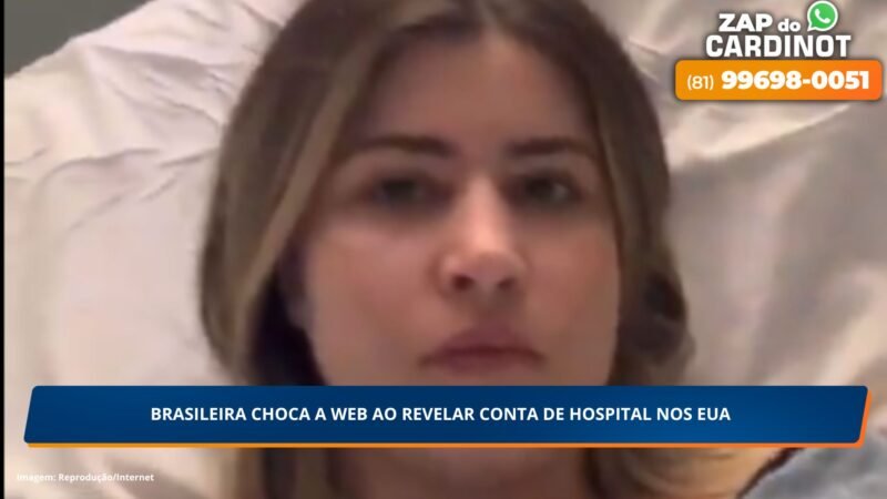 Brasileira choca a web ao revelar conta de hospital nos Estados Unidos