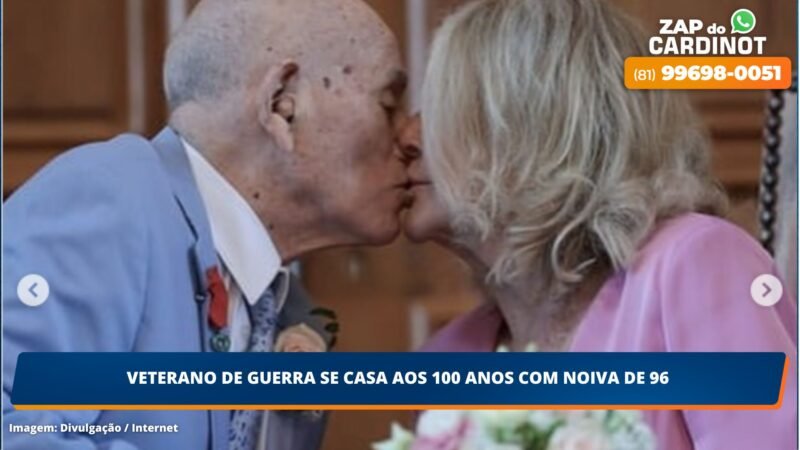 Veterano de guerra de 100 anos se casa com noiva de 96 na França