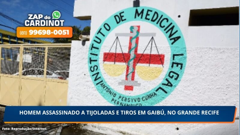 Homem assassinado a tijoladas e tiros, em Gaibú, no Grande Recife