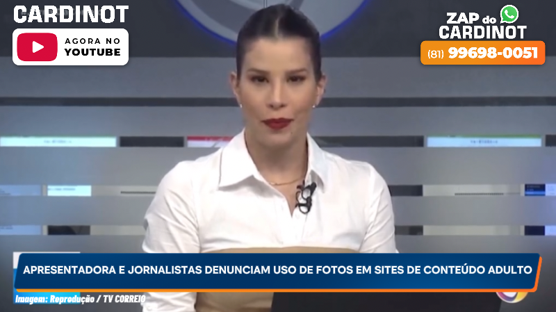 Apresentadora e jornalistas denunciam uso de fotos em sites de conteúdo adulto