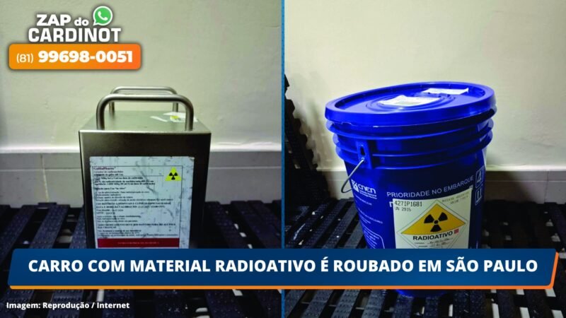 Carro com material radioativo é roubado em São Paulo