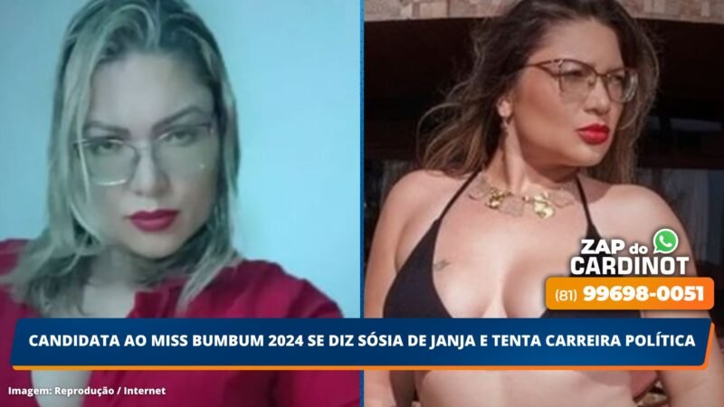 Candidata ao Miss Bumbum 2024 se diz sósia de Janja e tenta carreira política