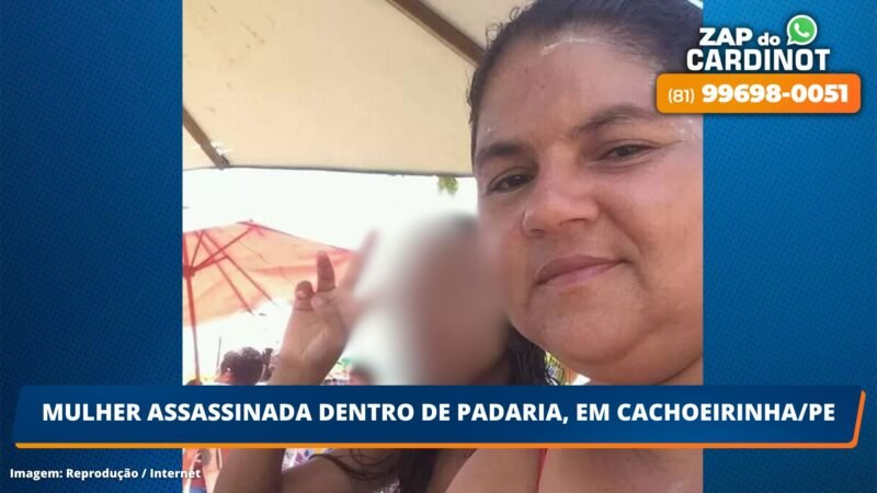 Mulher assassinada dentro de padaria, em Cachoeirinha/PE