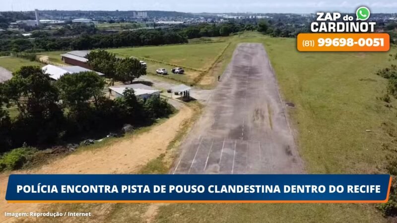 Polícia encontra pista de pouso clandestina dentro do Recife