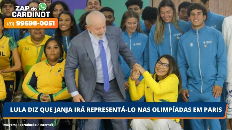 Lula diz que Janja irá representá-lo nas Olimpíadas em Paris