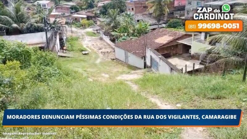 Moradores denunciam péssimas condições da Rua dos Vigilantes, Camaragibe