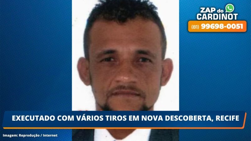 Executado com vários tiros em Nova Descoberta, Recife