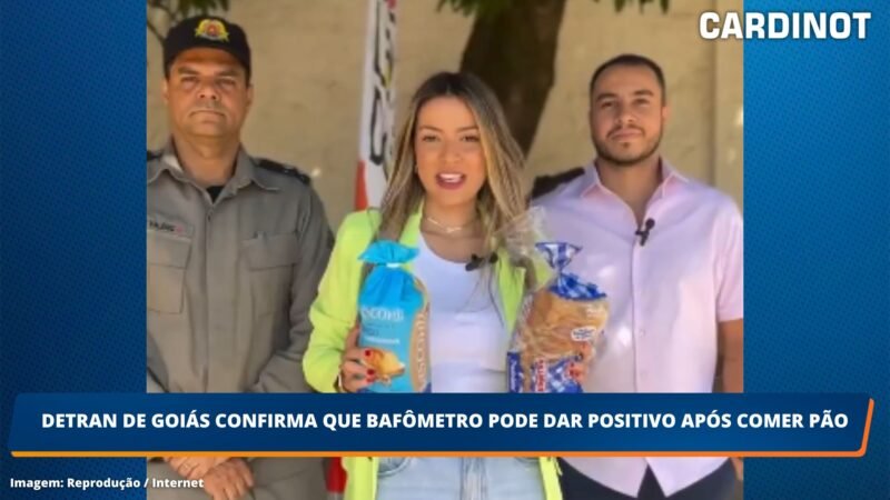 Detran de Goiás confirma que bafômetro pode dar positivo após comer pão; VEJA O VÍDEO