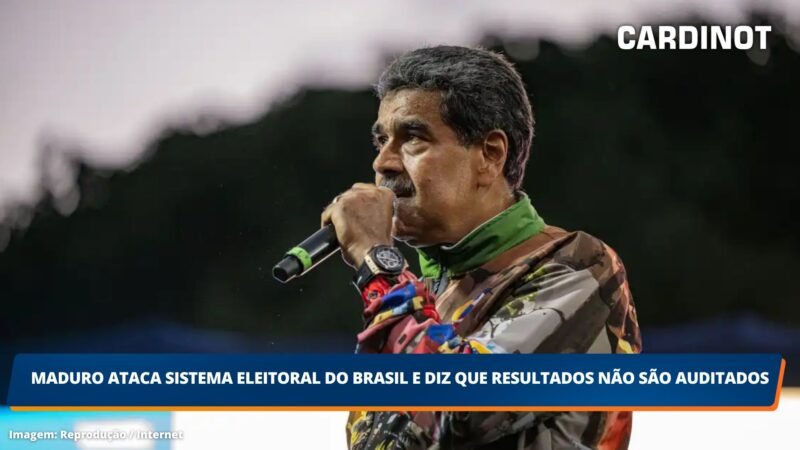 Maduro ataca sistema eleitoral do Brasil e diz que resultados não são auditados