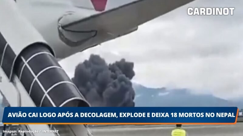 VÍDEO: Avião cai logo após a decolagem, explode e deixa mortos no Nepal