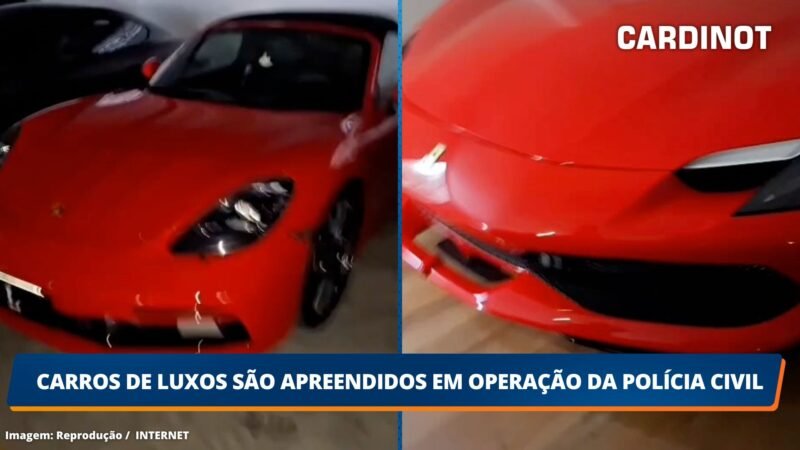 Carros de luxo são apreendidos em operação da Polícia Civil