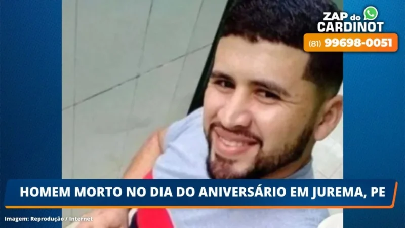 Homem morto no dia do aniversário em Jurema, PE