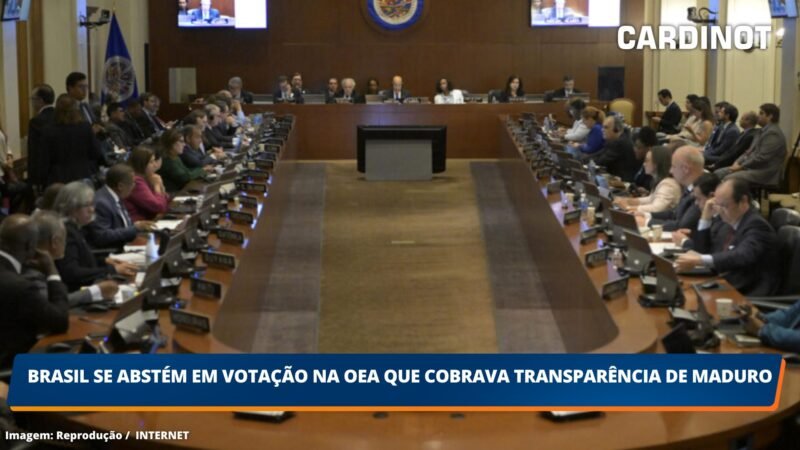 Brasil se abstém em votação na OEA que cobrava transparência de Maduro