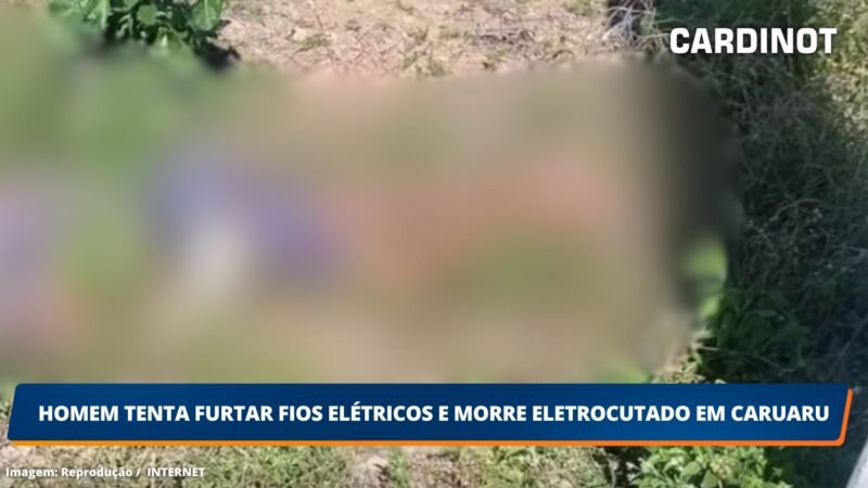 Homem tenta furtar componentes da rede elétrica e morre eletrocutado em Caruaru