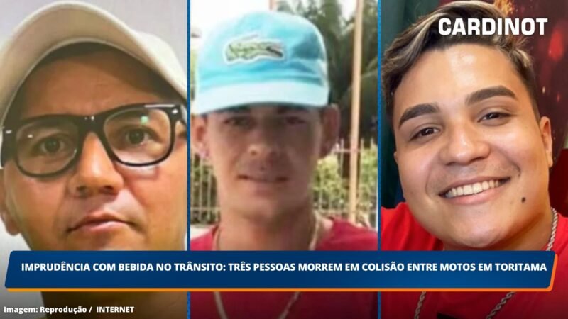 Imprudência com bebida no trânsito: Três morrem em colisão entre motos em Toritama, PE