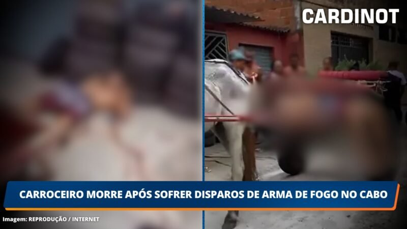 Carroceiro morre após sofrer disparos de arma de fogo no Cabo de Santo Agostinho, PE