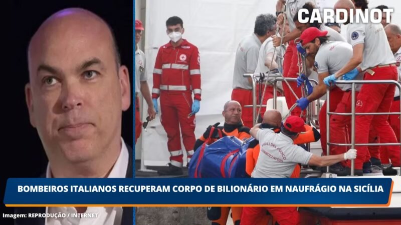 Bombeiros italianos recuperam corpo de bilionário em naufrágio na Sicília