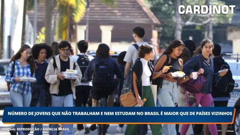 Número de jovens que não trabalham e nem estudam no Brasil é maior que de países vizinhos