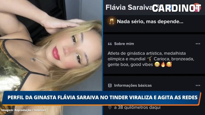 Perfil da ginasta Flávia Saraiva no Tinder viraliza e agita as redes sociais