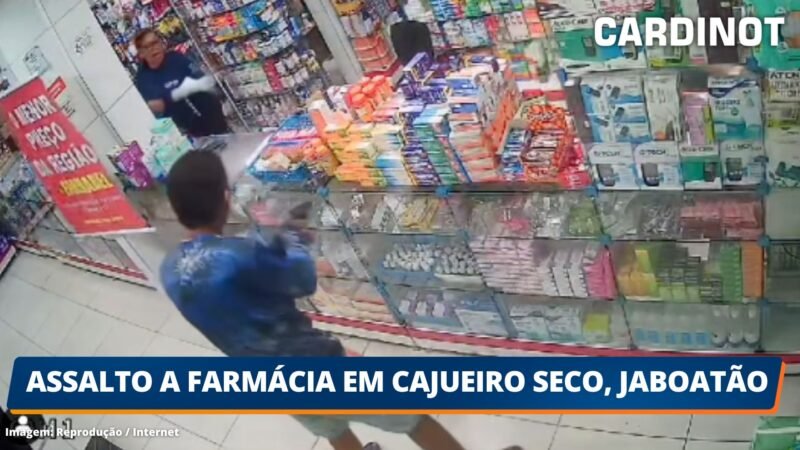 VÍDEO: Assalto a farmácia em Cajueiro Seco, Jaboatão dos Guararapes