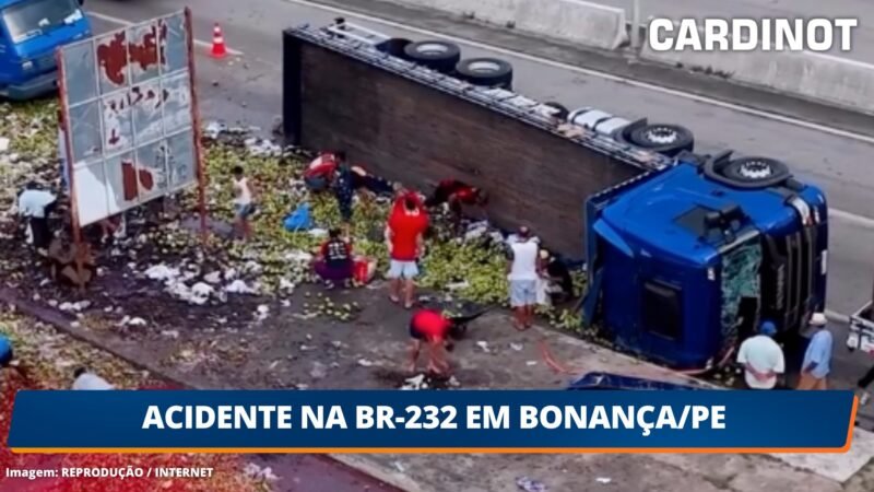 VÍDEO: Acidente na BR-232 em Bonança/PE