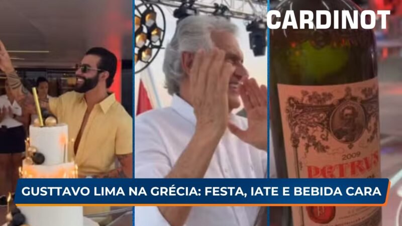 Festa, iate e bebida cara; Veja como foi viagem de Gusttavo Lima na Grécia