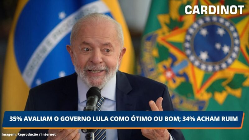 IPEC: 35% avaliam o governo Lula como ótimo ou bom; 34% acham ruim ou péssimo