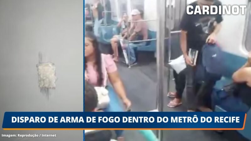 Disparo de arma de fogo dentro do metrô do Recife