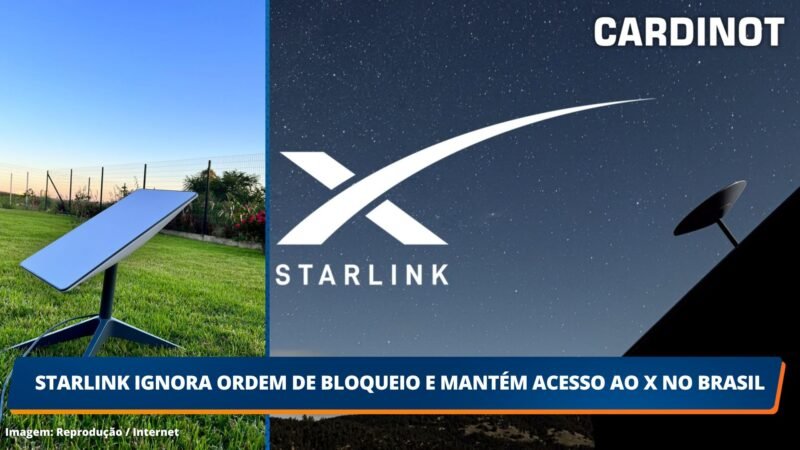 Starlink ignora ordem de bloqueio e mantém acesso ao X no Brasil