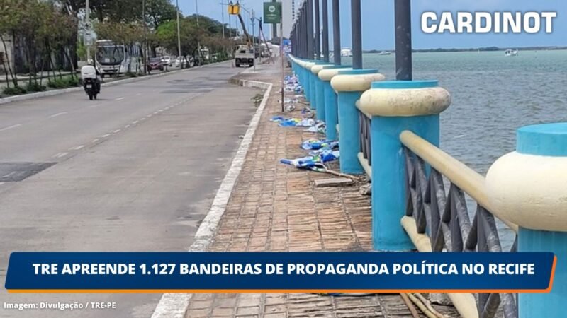 TRE apreende 1.127 bandeiras de propaganda política no Recife