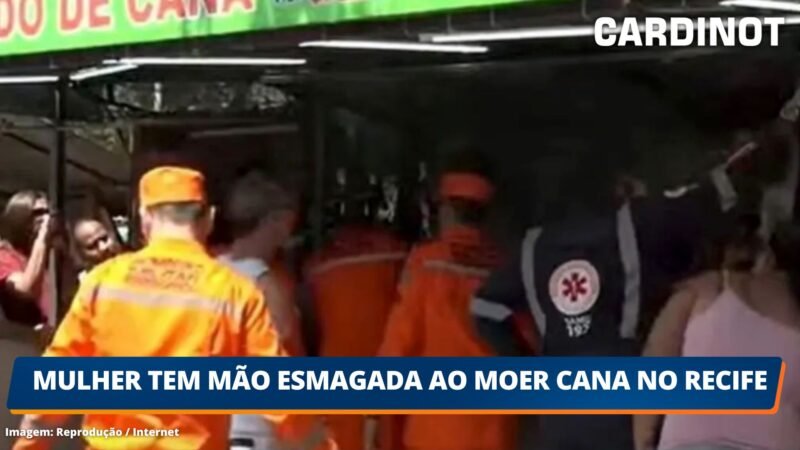 Mulher tem mão esmagada ao moer cana no Recife