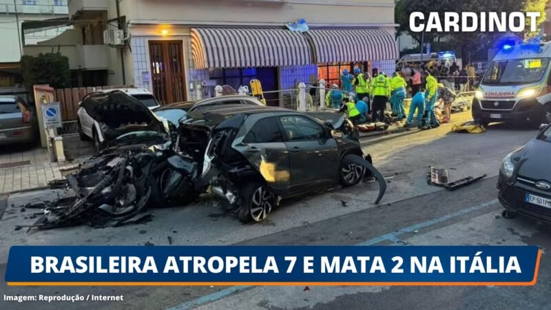 Brasileira atropela 7 e mata 2 na Itália